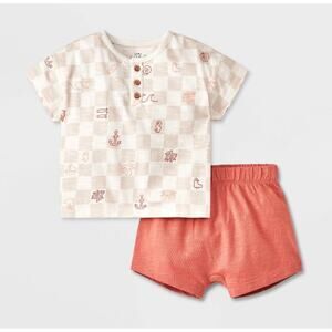 Baby Boys' Cream Short Sleeve Top & Bottom Set
- Cat & Jack™